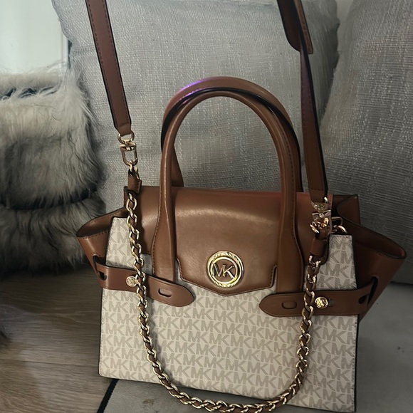 Michael Kors Brown and Cream Satchel Bag - Picture 7 of 7